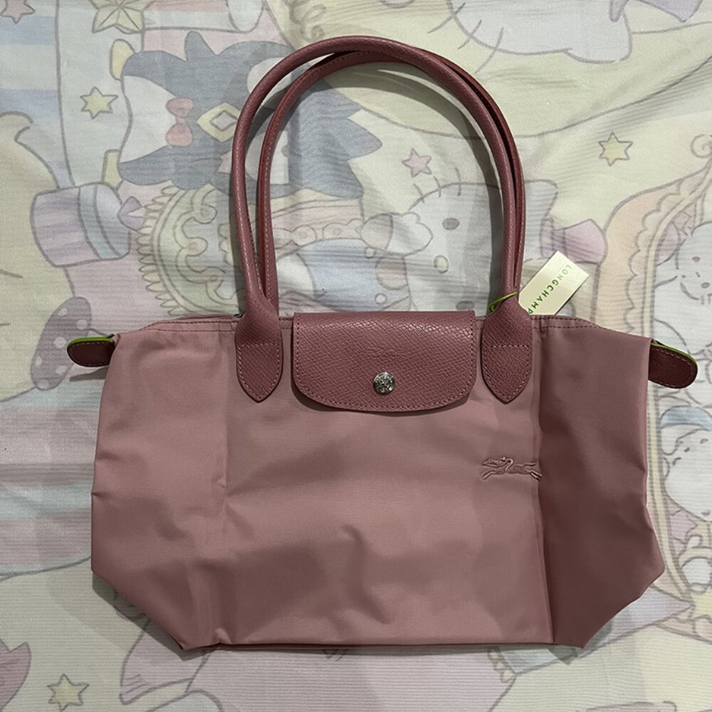 Longchamp Le Pliage Foldable Shoulder Tote in Petal Pink